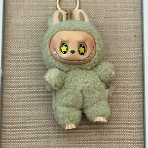 Cute Green Plush Keychain Labubu